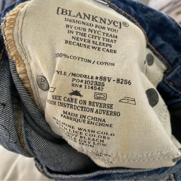 Blank NYC Poster Child denim destroyed boy shorts Bremuda Jean Shorts Jorts 24 - Picture 7 of 9